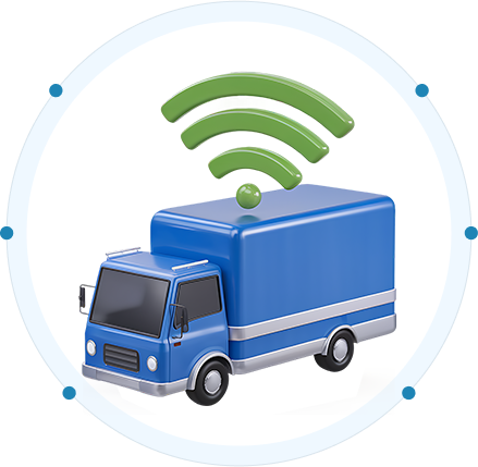 Fleet telematics benefits and advantages illustration